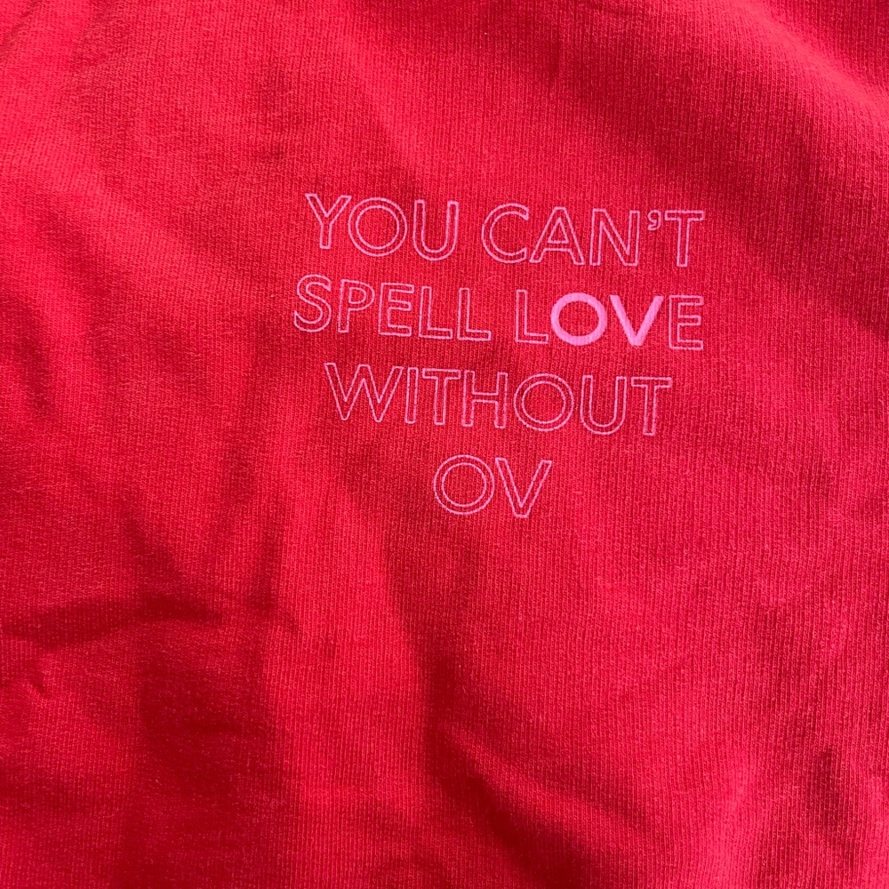Outdoor voices limited edition Valentine’s Day shirt